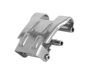 LEDKIA LIGHTING - Clip Métallique pour Réglette Étanche | Durabilité Fiable | Finition Soignée | Peu Encombrant, Argenté, Aluminium