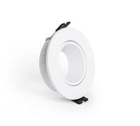 LEDKIA LIGHTING Collerette Downlight Conique Faible UGR Noir pour Ampoule LED GU10/GU5.3 Coupe Ø 70mm Blanc