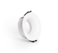 LEDKIA LIGHTING Collerette Downlight Conique Faible UGR pour Ampoule LED GU10/GU5.3 Coupe Ø 70mm Blanc