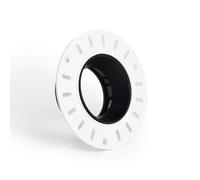 Collerette Downlight Conique Orientable Intégration Plâtre/Placo Pour Ampoule Led Gu10 / Gu5.3 Coupe Ø70 Mm Suefix Noir