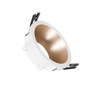 LEDKIA LIGHTING Collerette Downlight Conique Reflect pour Ampoule LED GU10 / GU5.3 Coupe Ø 75mm Beige