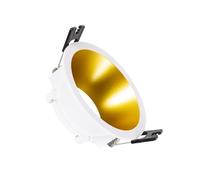 Collerette Downlight Conique Reflect Pour Ampoule Led Gu10 / Gu5.3 Coupe Ø 75mm Doré