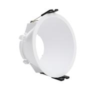 LEDKIA LIGHTING Collerette Downlight Conique Reflect pour Ampoule LED GU10/GU5.3 Coupe Ø 85mm Blanc