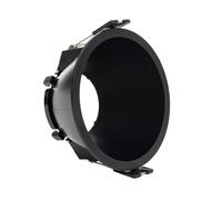 LEDKIA LIGHTING Collerette Downlight Conique Reflect pour Ampoule LED GU10/GU5.3 Coupe Ø 85mm Noir