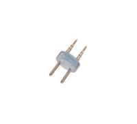 LEDKIA LIGHTING Connecteur 2 PIN pour Néon LED Flexible 360º Rond et Gaine LED 220V AC IP65 Coupe tous les 100cm Blanc