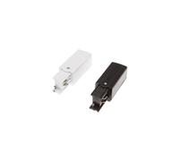 LEDKIA LIGHTING Connecteur d'Alimentation Left Side pour Rail Triphasé Blanc