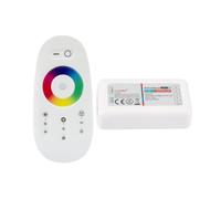 LEDKIA LIGHTING Contrôleur Variateur Tactile Ruban LED 12/24V DC RGB avec Télécommande RF