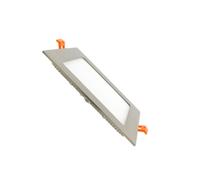 LEDKIA LIGHTING Dalle LED 12W Carrée Extra-Plate Coupe 152x152mm Argentée 6000K Blanc froid