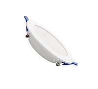 LEDKIA LIGHTING Dalle LED 6W Ronde SOLID Coupe Ø 100-110 mm 3000K Dimmable TRIAC Blanc chaud