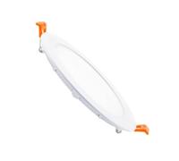 TechBrey Dalle LED 6W Ronde Extra-Plate Coupe Ø 110 mm 4000K Blanc neutre Blanc G