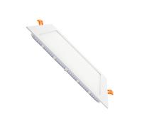 LEDKIA LIGHTING - Dalle LED Carrée Extra-Plate 18W | Coupe 205x205 mm | 1400 lm Luminosité | Angle 120° | Durée de vie 40,000 Heures | Facile à Installer, Blanc Froid 6000K, Aluminium