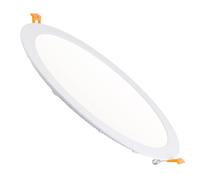 LEDKIA LIGHTING - Dalle LED Ronde Extra-Plate 24W | Éclairage 2000 lm | Installation Facile | Grand Angle 280mm, Blanc Neutre 4000K, Aluminium
