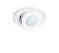 LEDKIA LIGHTING Détecteur de Mouvement RADAR Crépusculaire 360º Encastrable Extérieur IP65 Blanc