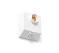 LEDKIA LIGHTING Détecteur de Présence PIR et Crépuscule 360º pour Ampoules E27 Blanc