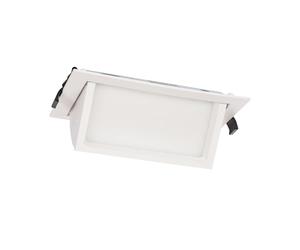 LEDKIA LIGHTING Downlight LED 24W Rectangulaire Orientable Chip 120 lm/W Coupe 210x125 mm No Flicker 6000K Blanc froid