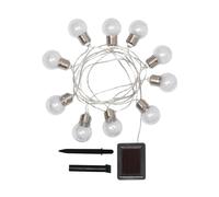LEDKIA LIGHTING Guirlande d’Ampoules LED Solaire Galilei 2m 3000K Blanc chaud