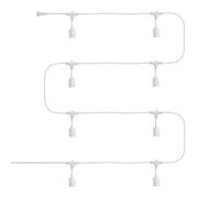 LEDKIA LIGHTING Guirlande Extérieure avec 8 Douilles E27 5.5m Blanche IP65 Blanc | Idéal pour Noël