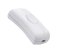 LEDKIA LIGHTING Interrupteur pour Câble Souple 2A 250V Blanc