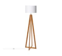 TechBrey Lampadaire Bois Korsade Blanc 430 mm Blanc