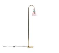 LEDKIA LIGHTING - Lampadaire Métal et Verre Baudelaire | Ampoule E14 Non Incluse | Design Vintage | IP20 Intérieur | Tall:1500 mm, Doré, Métal