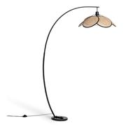 LEDKIA LIGHTING Lampadaire Rotin Arc Naturel E27