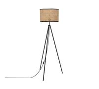 Lampadaire Rotin et Métal Huela