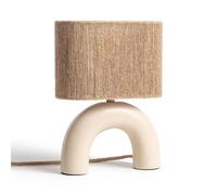 LEDKIA LIGHTING Lampe à poser Callie – Céramique et corde naturelle – Beige E27
