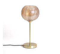 LEDKIA LIGHTING Lampe à Poser Métal et Verre Klimt Ambre