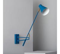 LEDKIA LIGHTING - Lampe Murale Articulée Métal Talda | Design Rétro Élégant | Compatible Ampoule E27 (Non Incluse) | Polyvalente pour Intérieur | Bleu, Métal