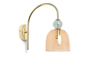 LEDKIA LIGHTING Lampe Murale Métal et Verre Baudelaire Ambre/Vert
