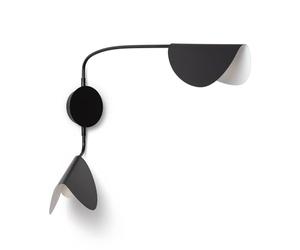 LEDKIA LIGHTING - Lampe Murale Orientable Sendai | Métal Durable | Ampoules E14 Non Incluses | Design Élégant pour Maison & Entreprise | Polyvalente pour Divers Espaces, Noir, Métal