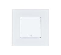 LEDKIA LIGHTING Permutateur Simple avec Cadre PC Modern Blanc