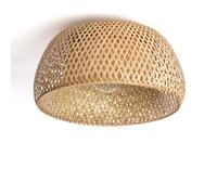 LEDKIA LIGHTING Plafonnier Bambou Kea Big Naturel | Design Naturel et Élégant | Compatible Ampoule E27 | Idéal pour Intérieur, Salons et Chambres