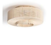 LEDKIA LIGHTING Plafonnier Corde en Coton Alma pour chambre, salon, cuisine M Beige