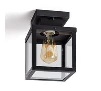 LEDKIA LIGHTING Plafonnier Extérieur Aluminium Theia Noir E27
