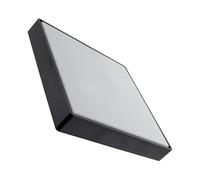 LEDKIA LIGHTING - Plafonnier Extérieur Carré Julius IP65 | Compatible Ampoules E27 | Installation Intérieure/Extérieure | Noir, ABS, PC