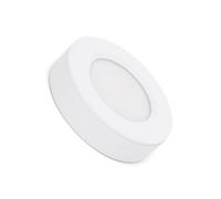 LEDKIA LIGHTING Plafonnier LED Bas de Meuble 3W 12V DC Rond Ø70 mm Coupe Ø57 mm pour chambre, salon, cuisine Sélectionnable (chaud-neutre)