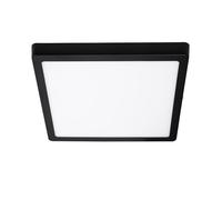 LEDKIA LIGHTING Plafonnier LED Carré Aluminium Slim 24W CCT Sélectionnable Galán 280x280 mm SwitchDimm pour chambre, salon, cuisine Noir