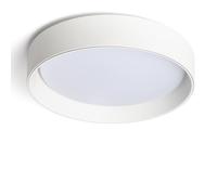 LEDKIA LIGHTING - Plafonnier LED pour chambre, salon, cuisine, salle de bain Rond Métal 20W | CCT Sélectionnable 3000K-6000K | Éclairage 1600 lm | Durée de vie 40,000 Heures | Ø450 mm, Blanc