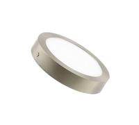 LEDKIA LIGHTING Plafonnier LED Rond 18W Métal Ø225 mm Argenté 5000K Blanc froid