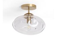 LEDKIA LIGHTING Plafonnier Métal et Verre Halych Transparent