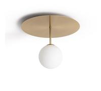 LEDKIA LIGHTING Plafonnier Métal et Verre Moonlight Brass Doré