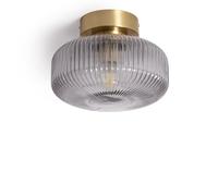 LEDKIA LIGHTING Plafonnier Métal et Verre Windsor Doré
