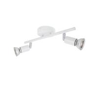 LEDKIA LIGHTING Plafonnier Orientable Aluminium Oasis 2 Spots Blanc GU10