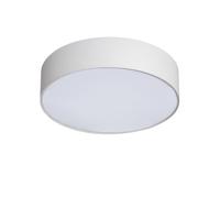LEDKIA LIGHTING - Plafonnier Rond Ø500 mm | Compatible Ampoules E27 | IP20 pour Intérieur | Pour Chambres, Salons, Cuisines | Résistant et Léger, Blanc, Textile