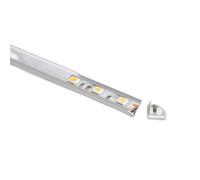 LEDKIA LIGHTING Profilé Aluminium Angle Capot Circulaire 2 m pour Rubans LED jusqu'à 5 mm Aluminium 2 m Blanc translucide