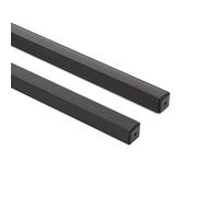 LEDKIA LIGHTING Profilé Aluminium Angle Triangulaire 2m pour Ruban LED jusqu'à 10mm Noir 2 m Noir translucide