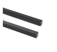 LEDKIA LIGHTING Profilé Aluminium En Saillie 12x12 pour Rubans LED jusqu'à 8 mm Noir 2 m Transparente