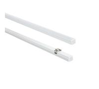 LEDKIA LIGHTING Profilé Aluminium En Saillie 8x8 pour Rubans LED jusqu'à 6 mm Blanc 2 m Transparente