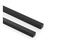 LEDKIA LIGHTING Profilé Aluminium En Saillie pour Rubans LED jusqu'à 15 mm Noir 2 m Noir translucide